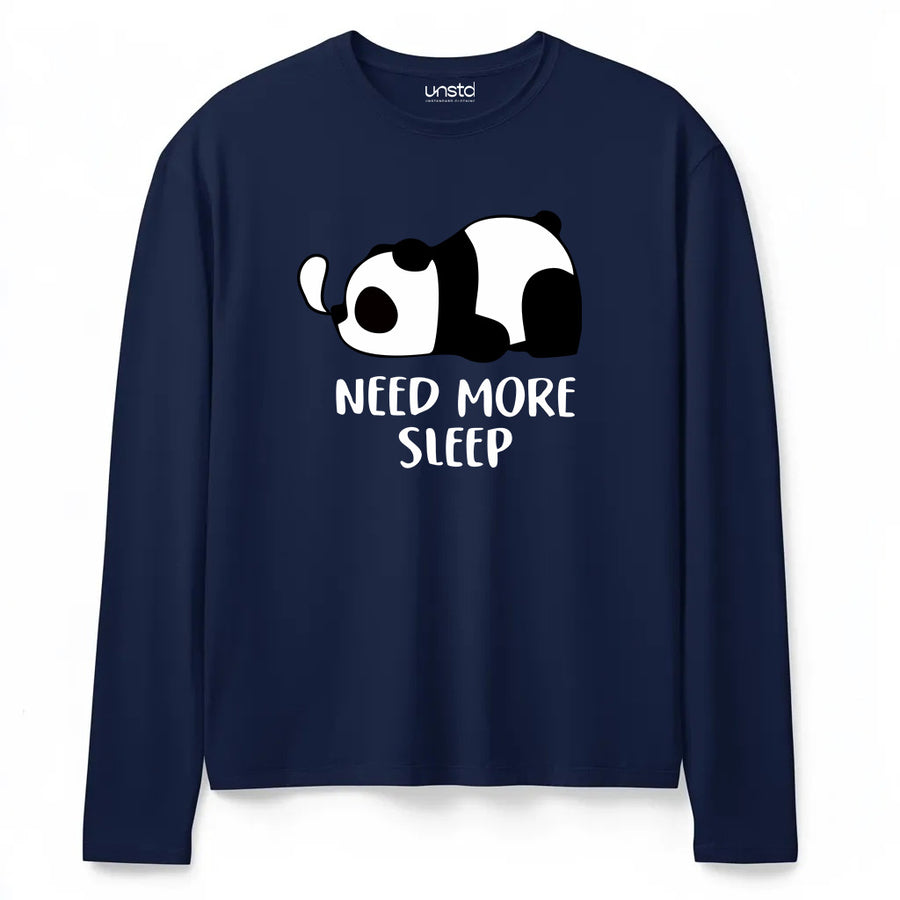 Need More Sleep Plus Size Full Sleeve T-shirt