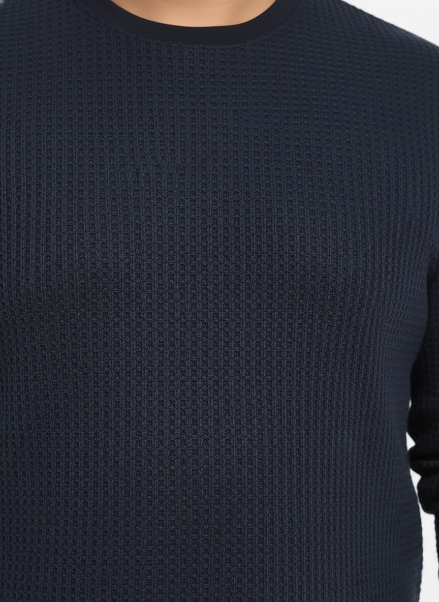 Oswald Knit Plus Size Textured Sweatshirt