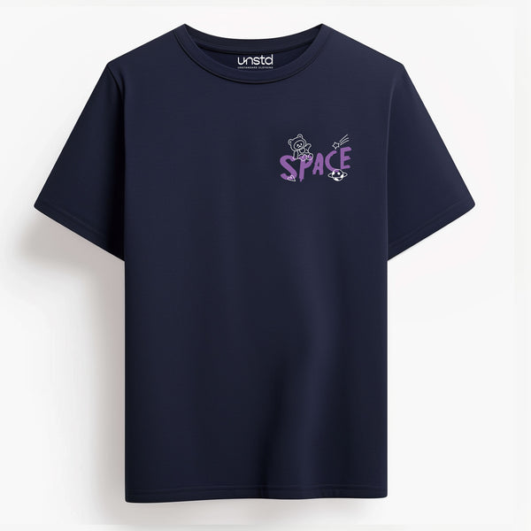 Purple Space T-shirt in Navy Blue