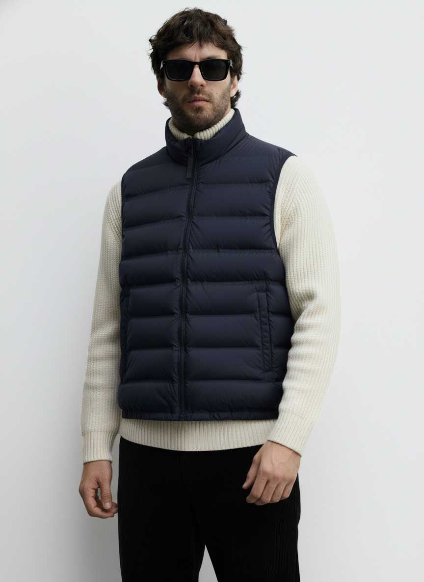 Half Sleeves Puffer Jacket