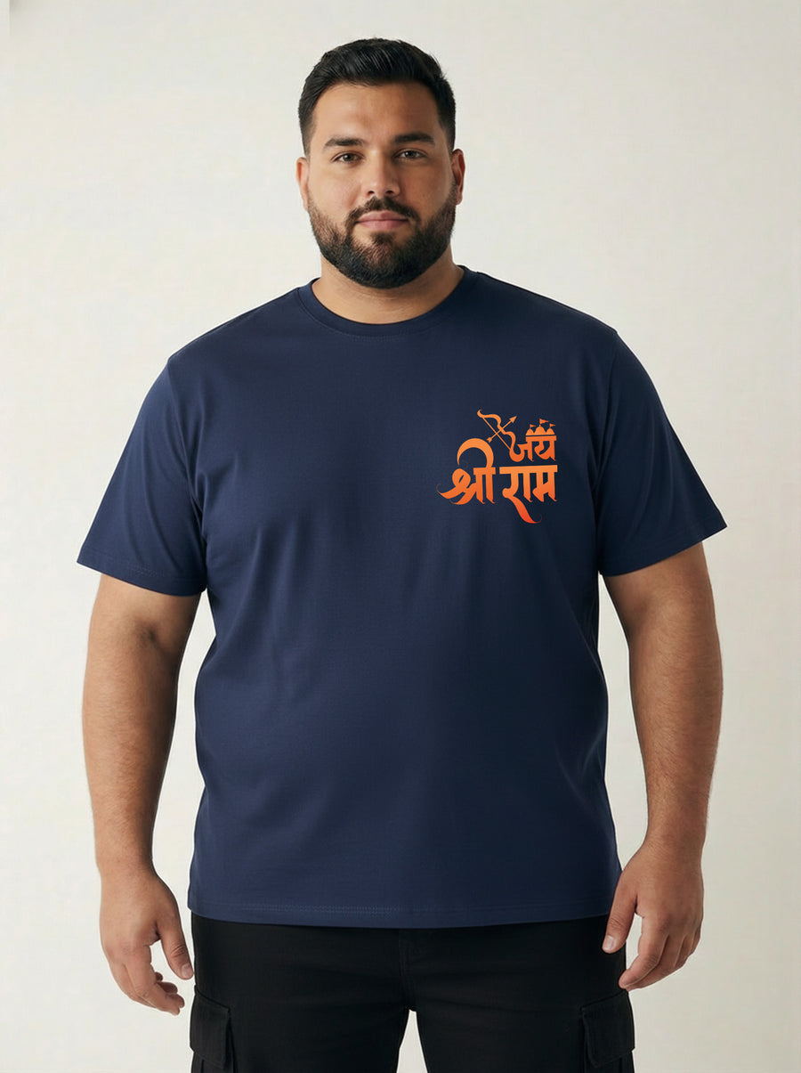 Shree Ram Plus Size Men T-shirt