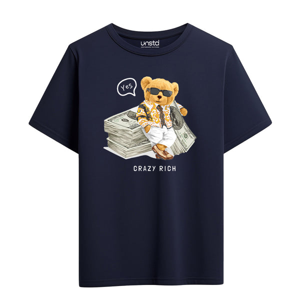Crazy Rich T-Shirt in Navy Blue
