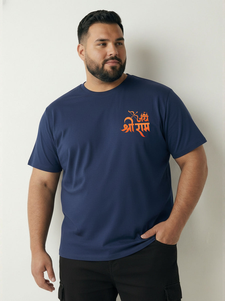 Shree Ram Plus Size Men T-shirt