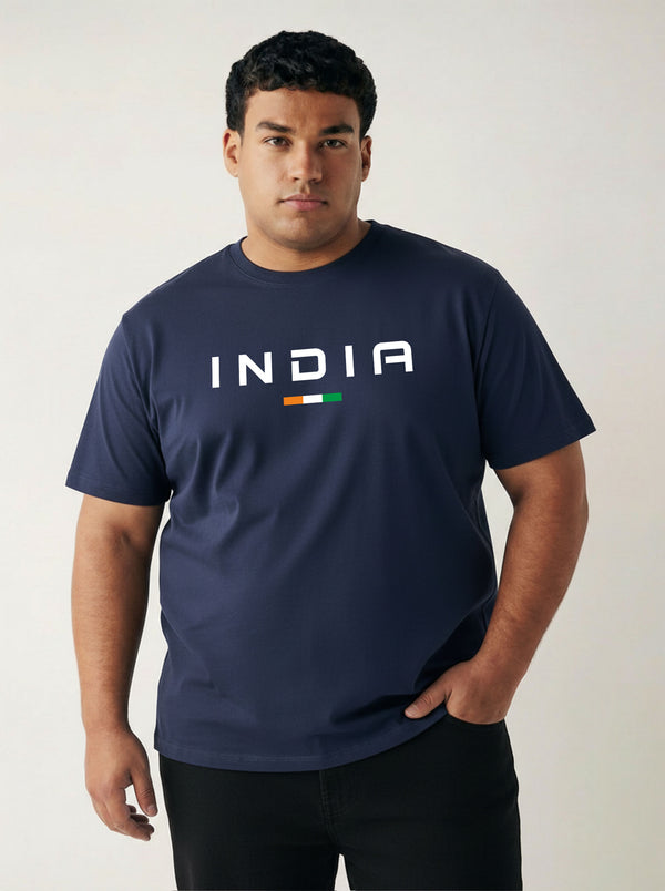 India Men T-shirt in Navy Blue