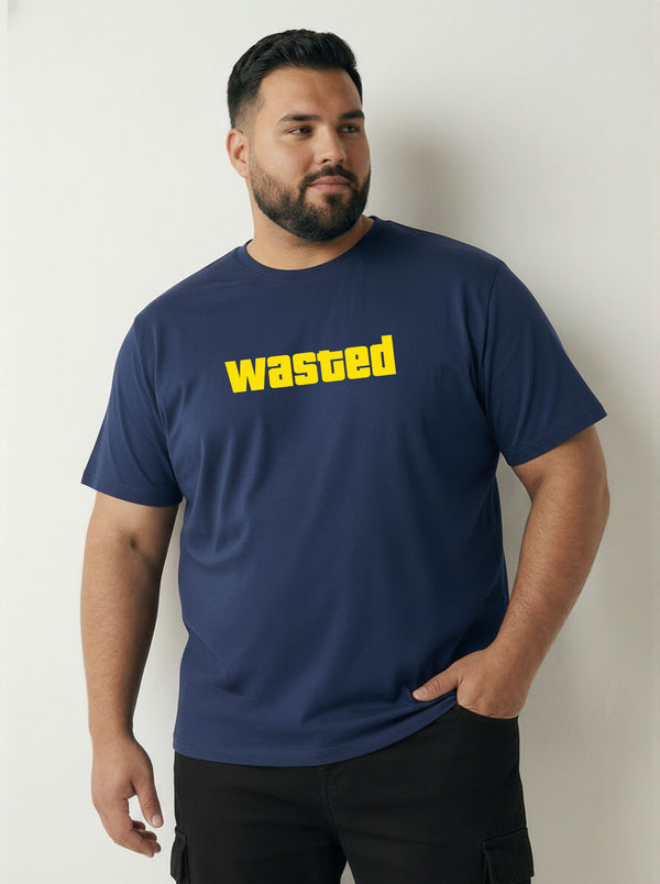 Wasted Men T-shirt in Navy Blue