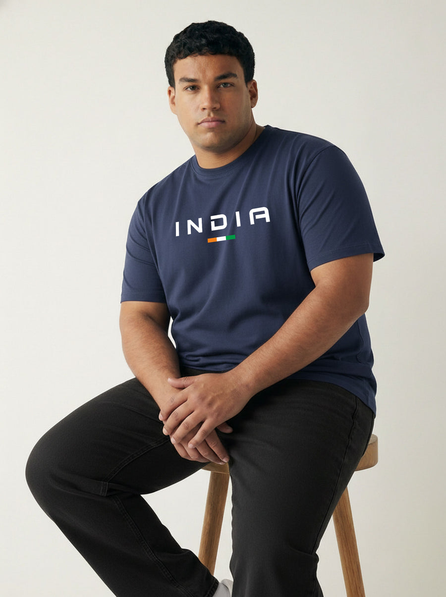 India Plus Size Men T-shirt