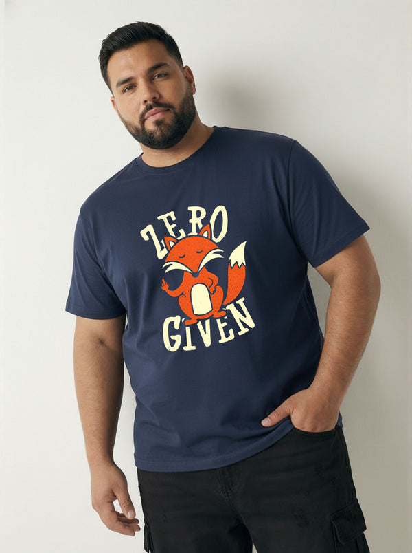Zero Fox Given Men T-shirt in Navy Blue