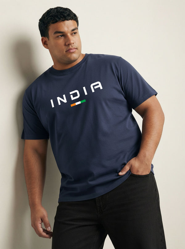 India Men T-shirt in Navy Blue