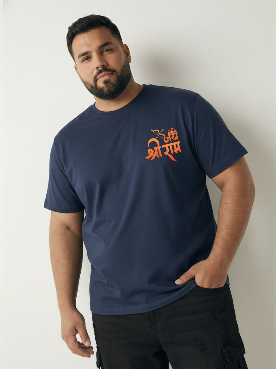 Shree Ram Plus Size Men T-shirt
