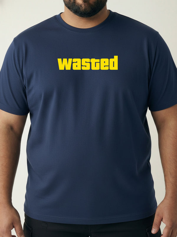 Wasted Men T-shirt in Navy Blue