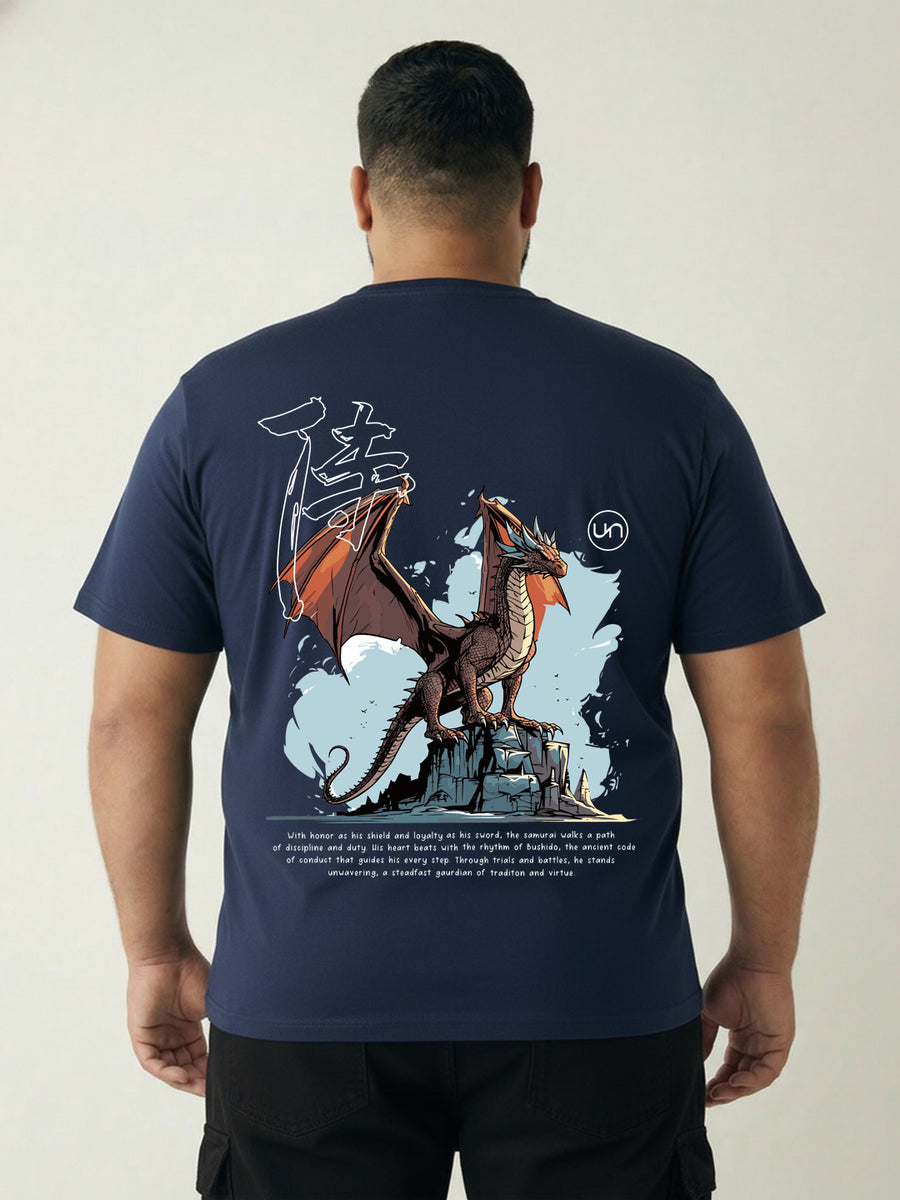 Dragon Warrior Plus Size Men T-shirt