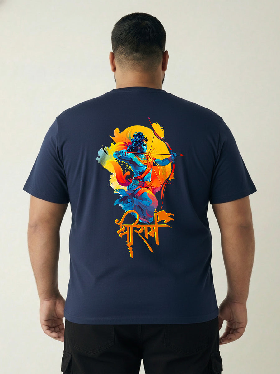 Shree Ram Plus Size Men T-shirt