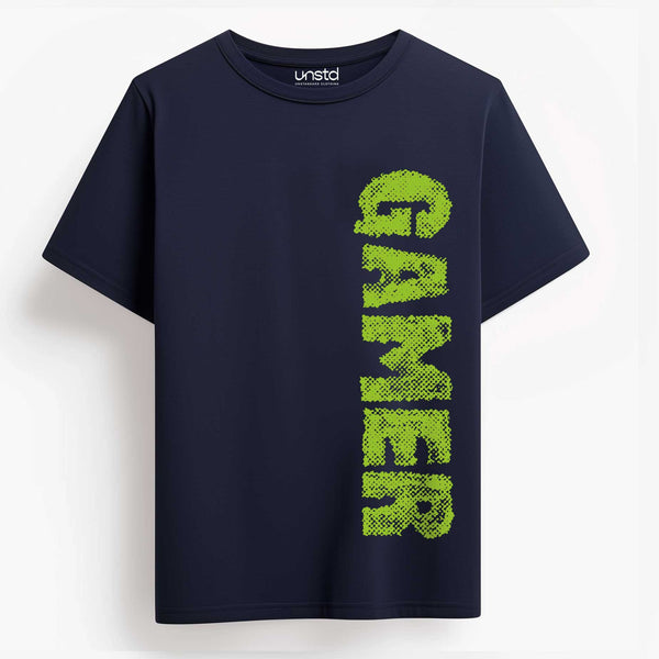 Gamer Green T-shirt in Navy Blue