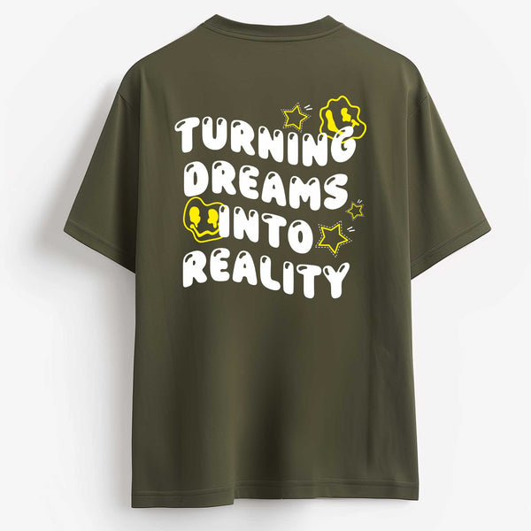 Turning Dreams Into Reality T-shirt in Navy Blue