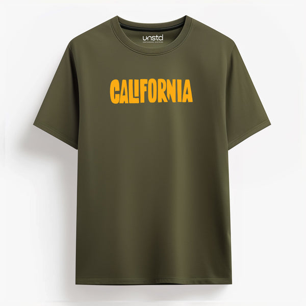 California 2025 T-shirt in Olive Green