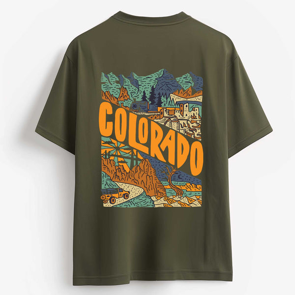 Colorado T-shirt in Olive Green