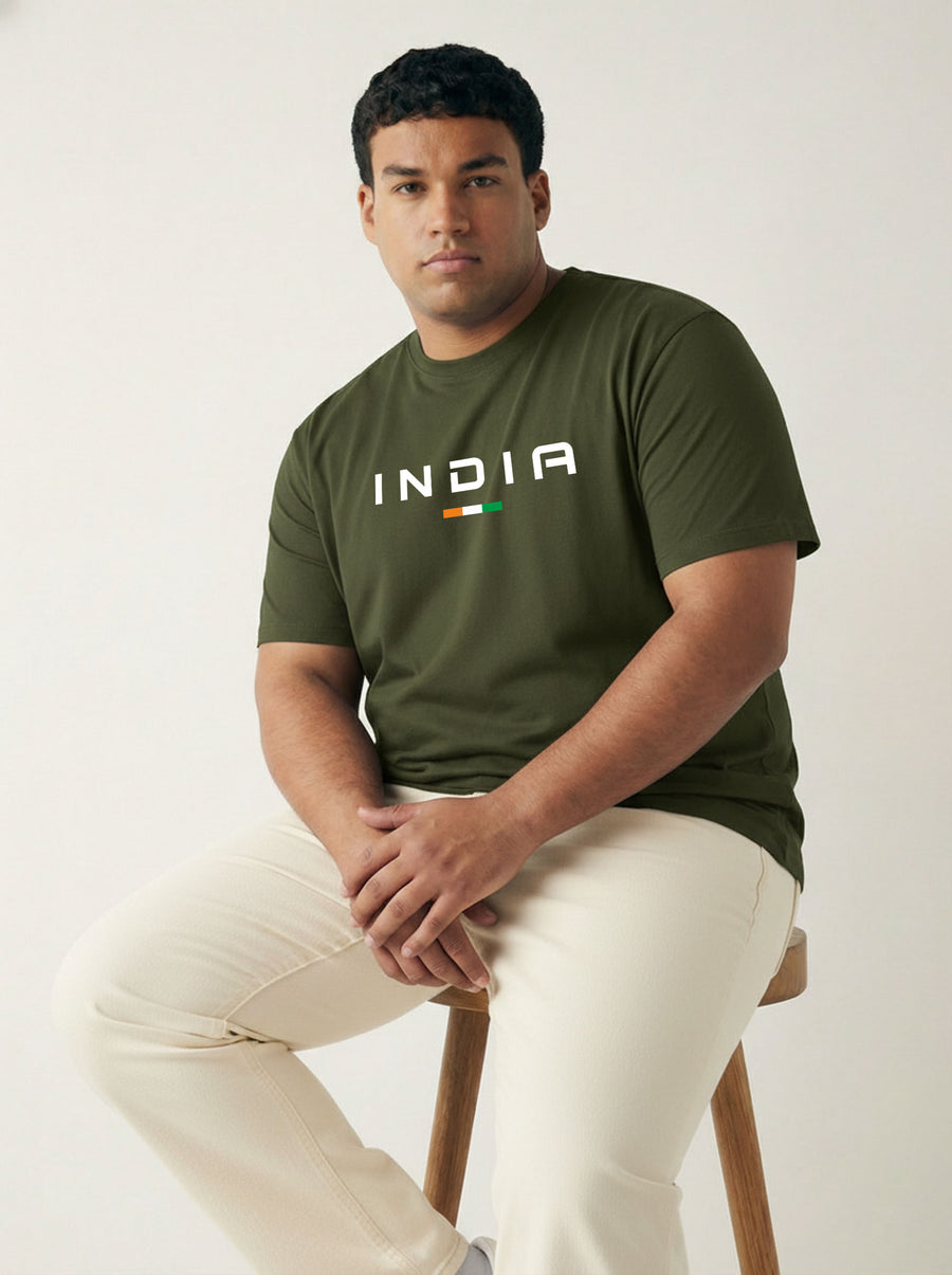 India Plus Size Men T-shirt