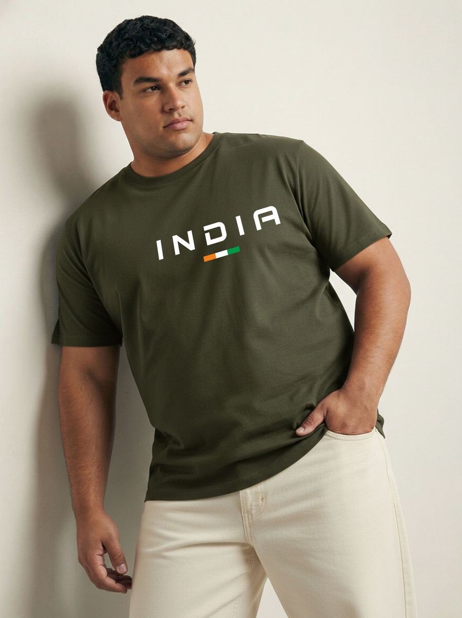 India Plus Size Men T-shirt