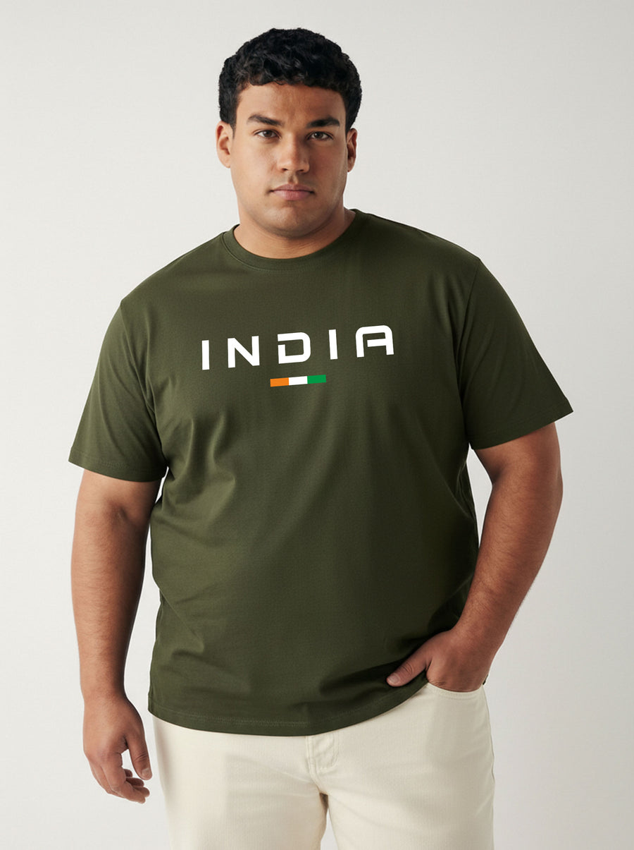 India Plus Size Men T-shirt