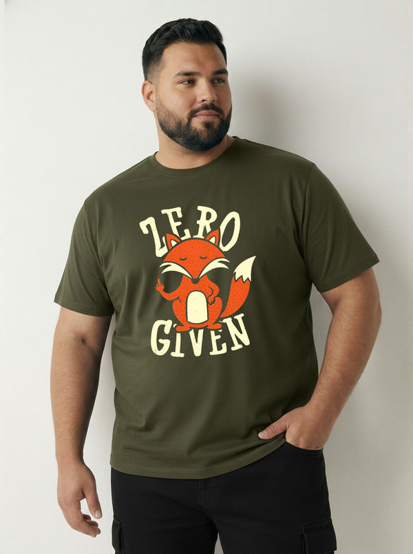 Zero Fox Given Men T-shirt in Olive Green