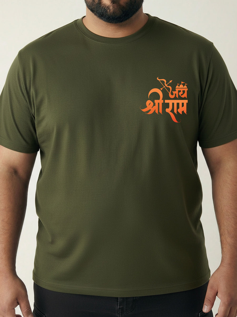 Shree Ram Plus Size Men T-shirt