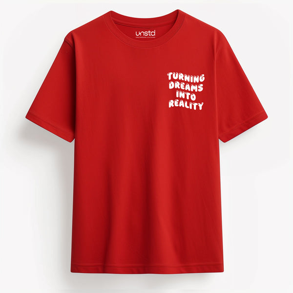 Turning Dreams Into Reality T-shirt in Red