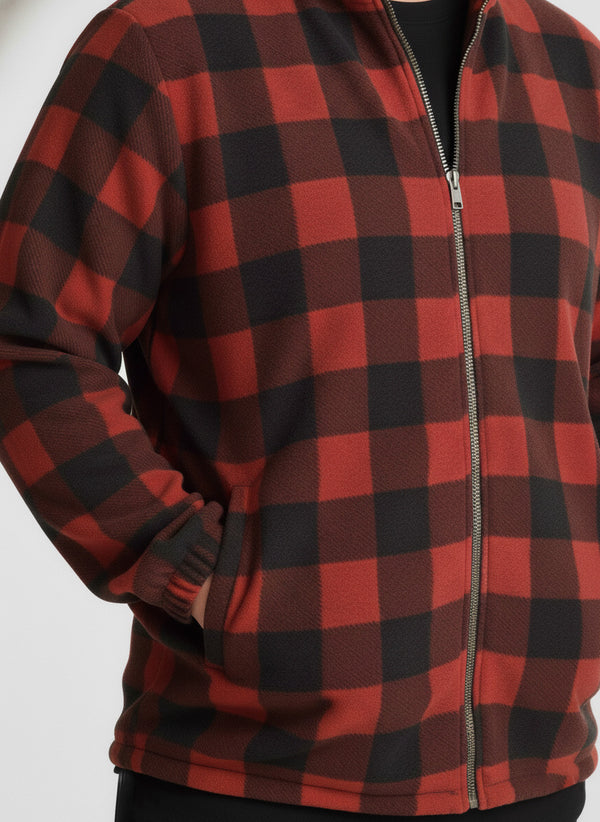 Winter Super Soft Premium Teddy Jacket in Black Red