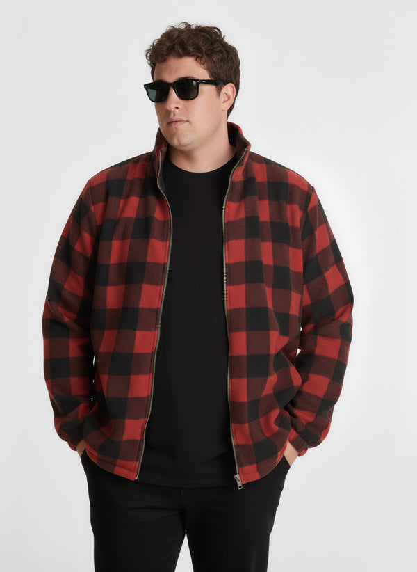 Winter Super Soft Premium Teddy Jacket in Black Red