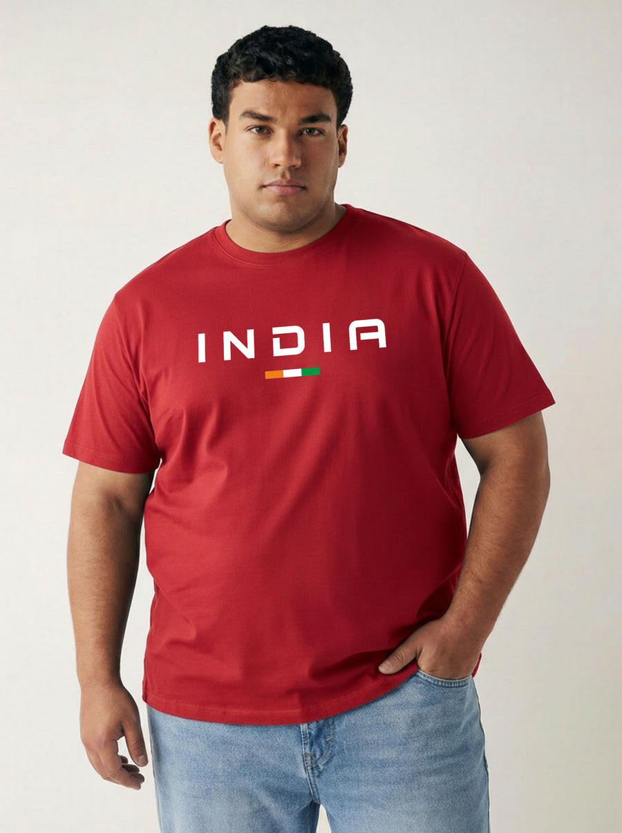 India Plus Size Men T-shirt