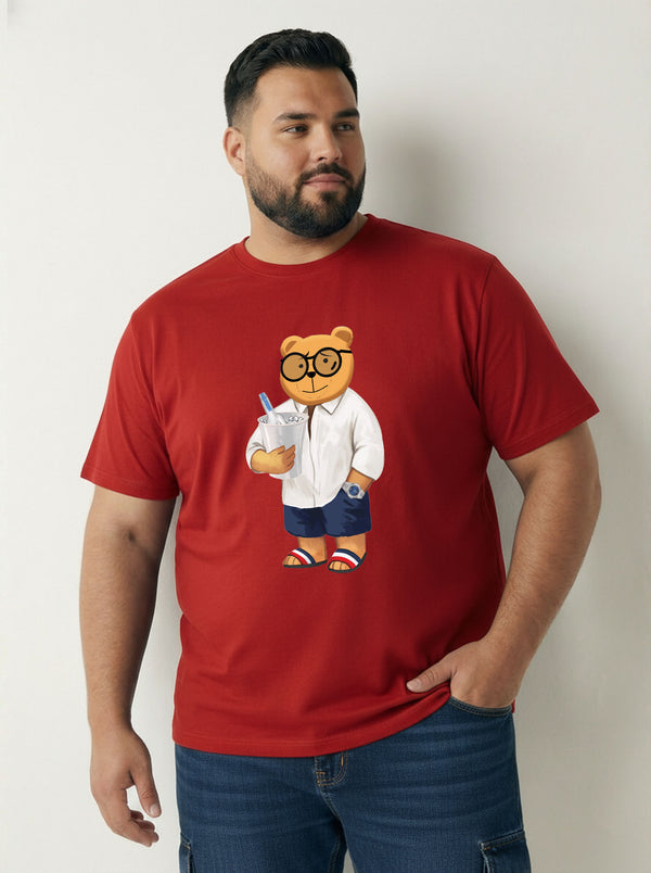 Beach Bear Men T-shirt in Red
