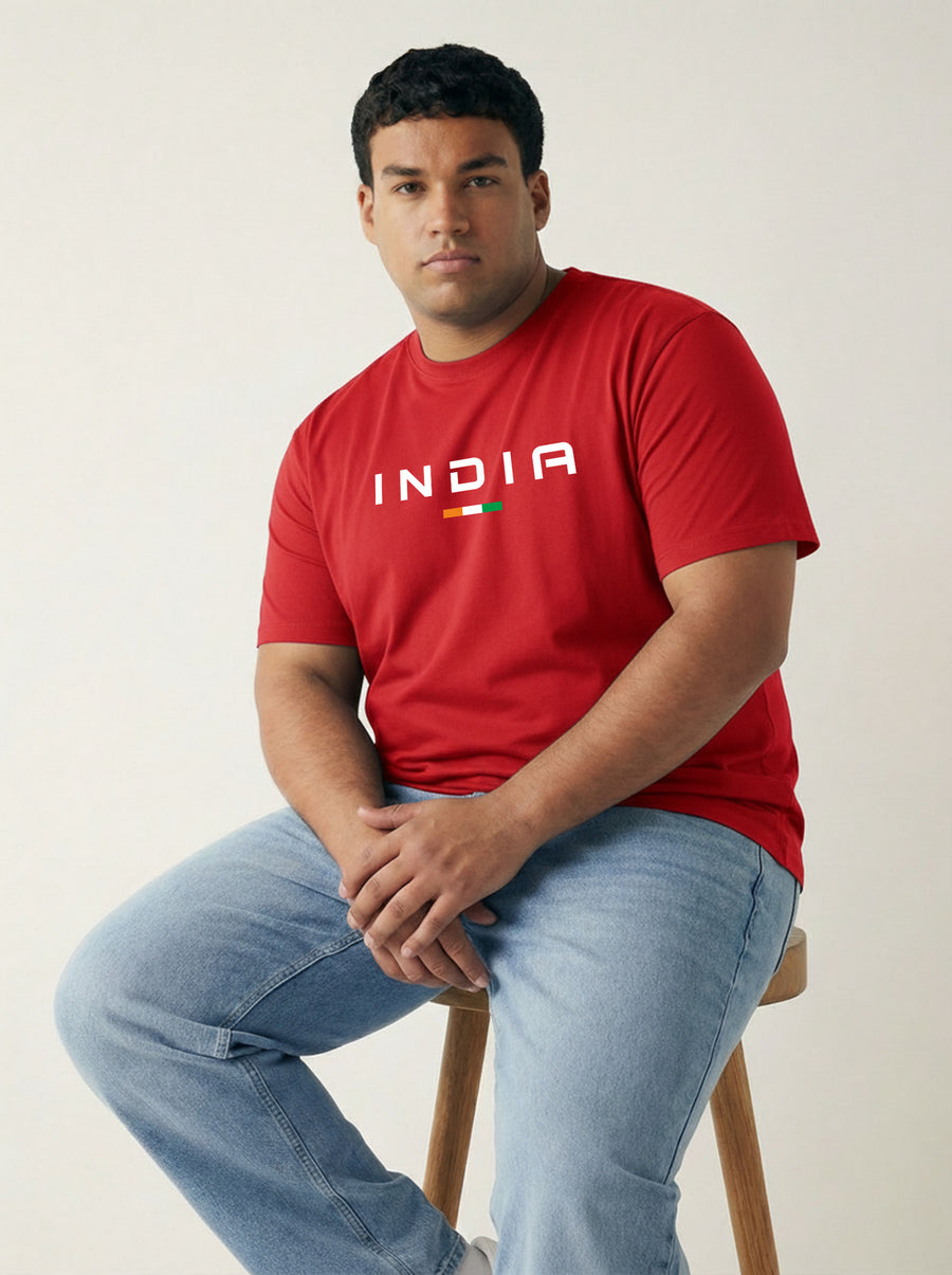 India Plus Size Men T-shirt