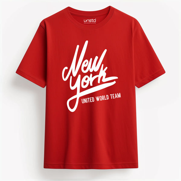 New York Team T-Shirt in Red