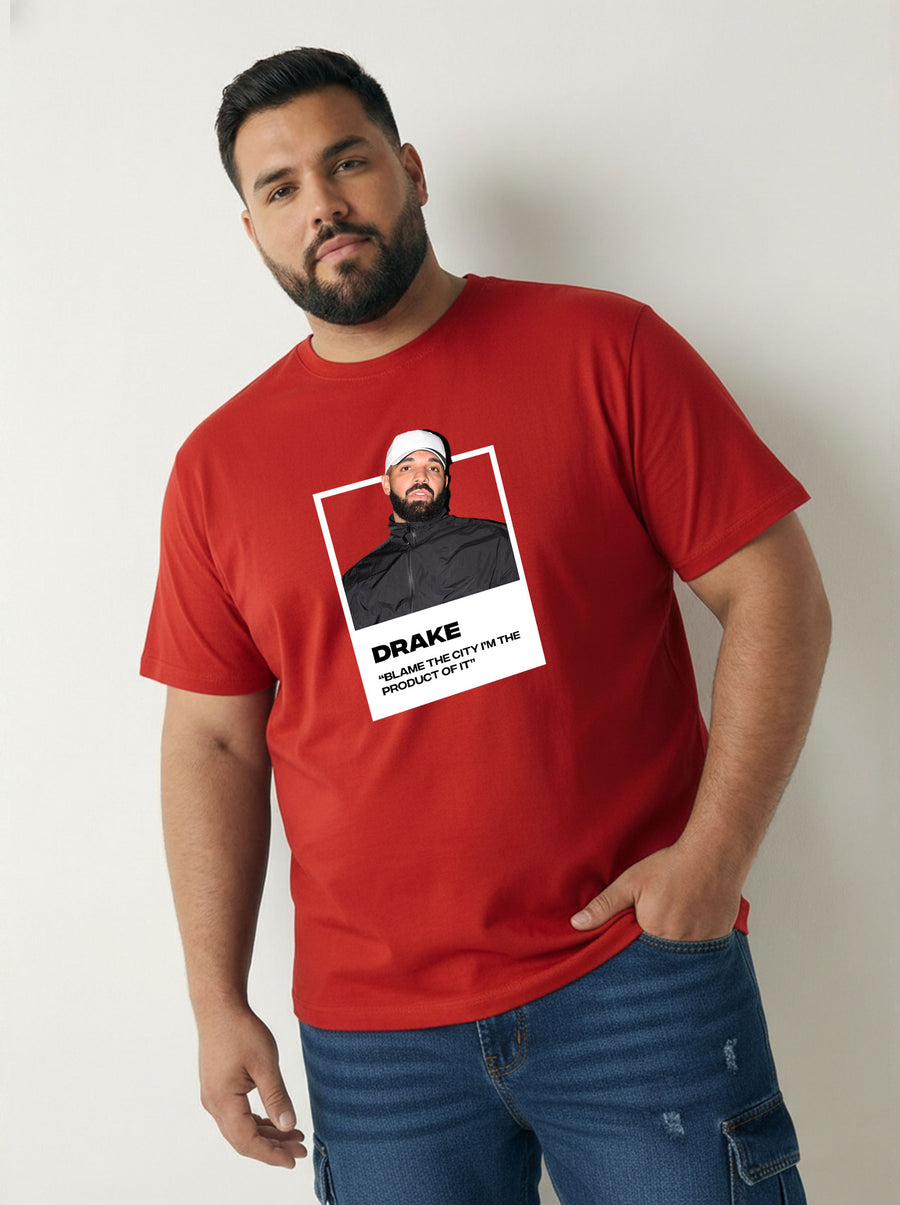Drake Plus Size Men T-shirt