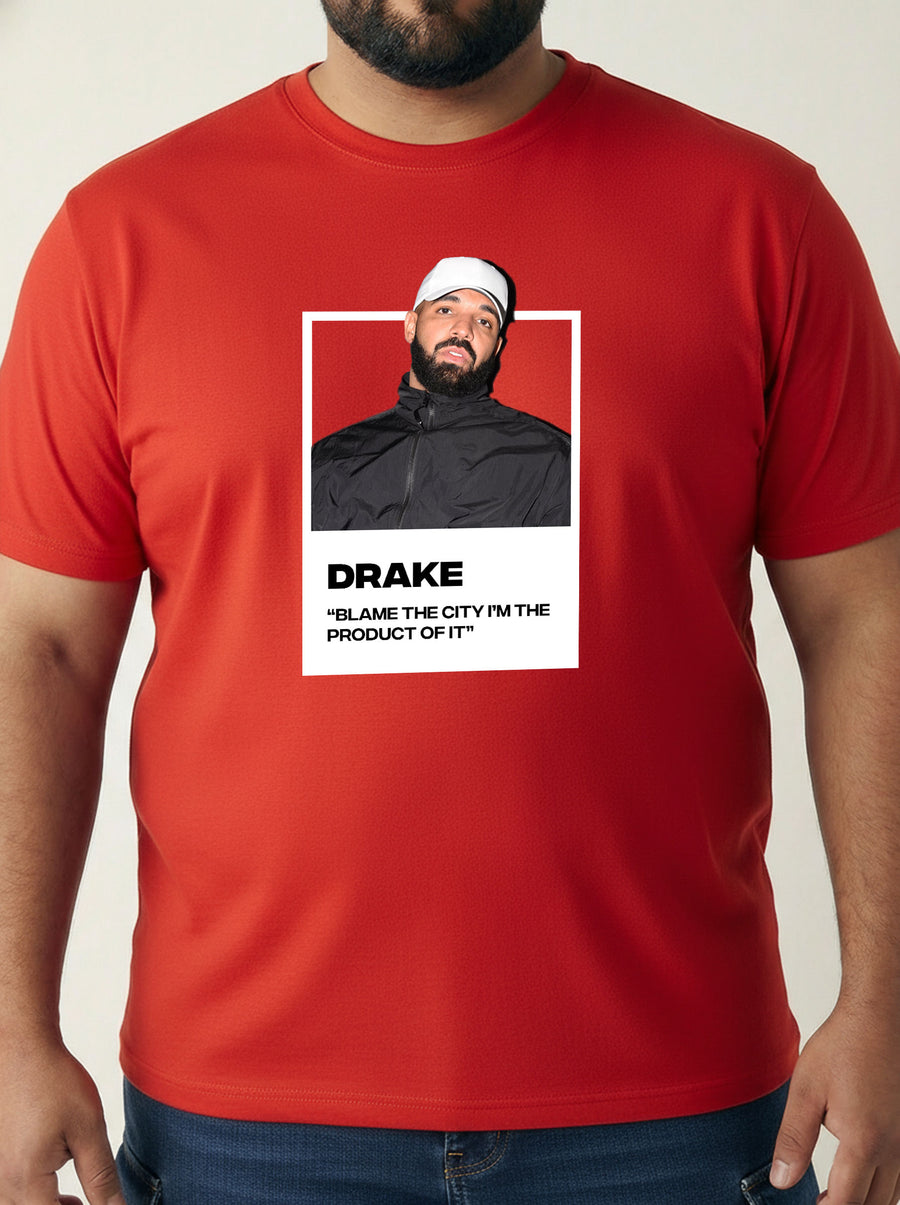Drake Plus Size Men T-shirt