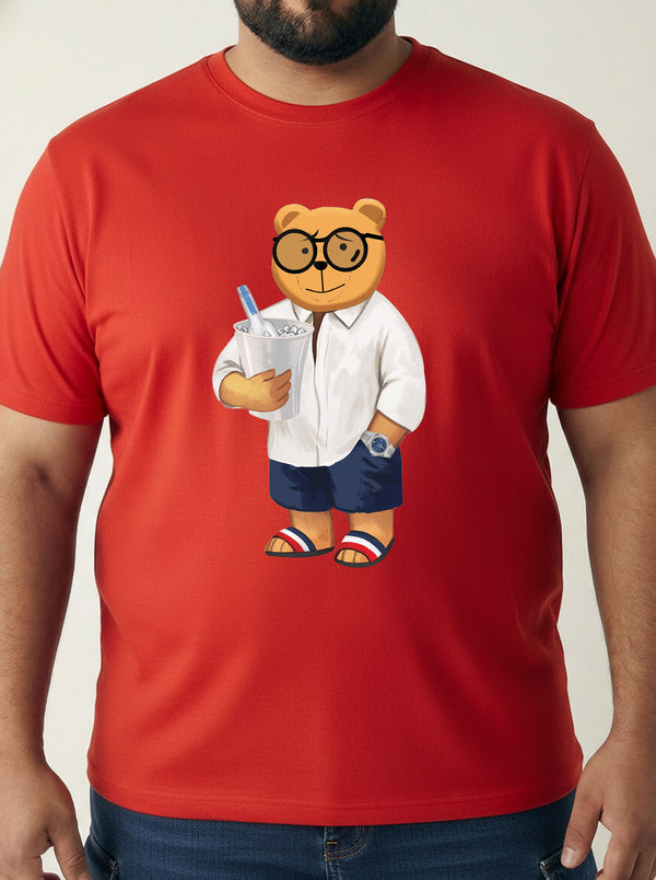 Beach Bear Men T-shirt in Red