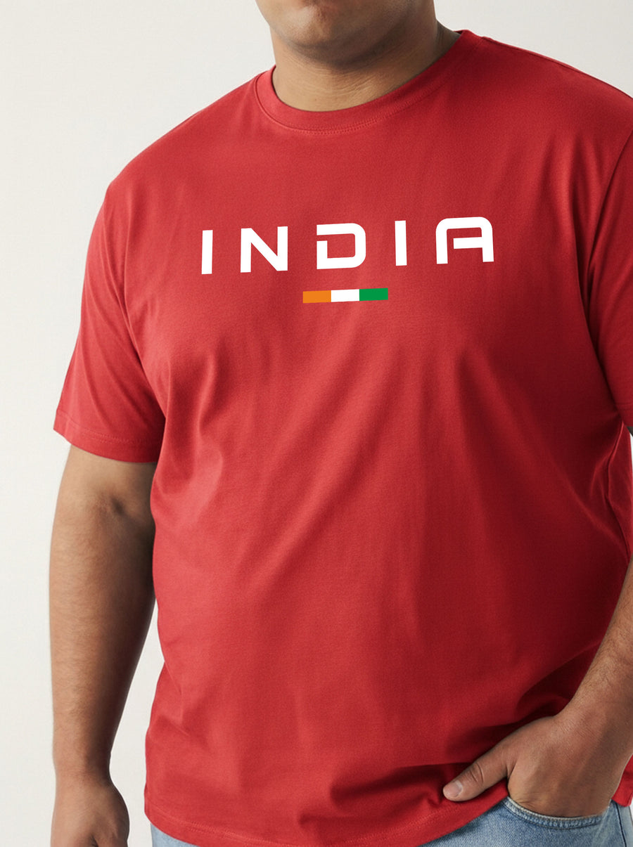 India Plus Size Men T-shirt