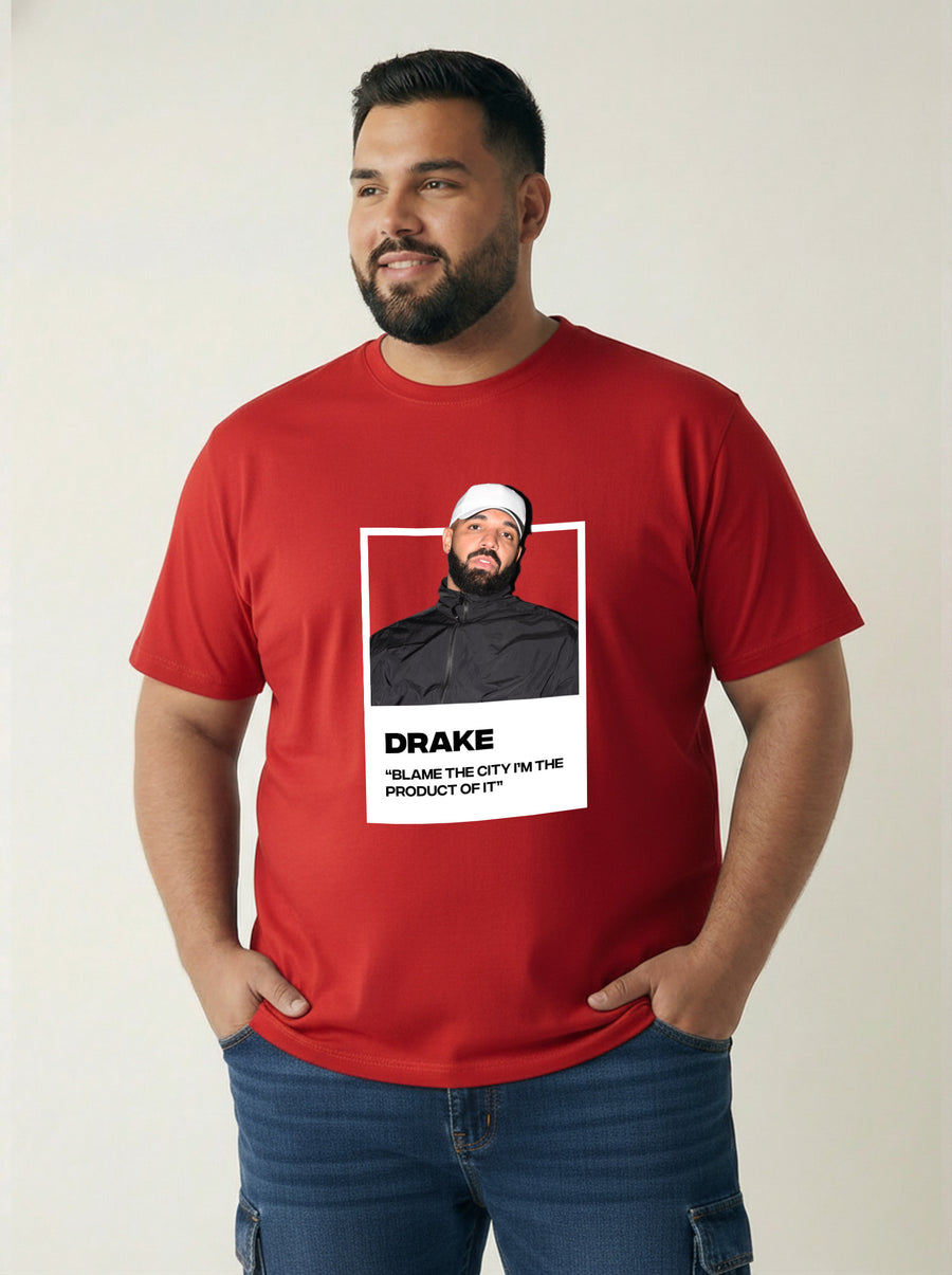 Drake Plus Size Men T-shirt