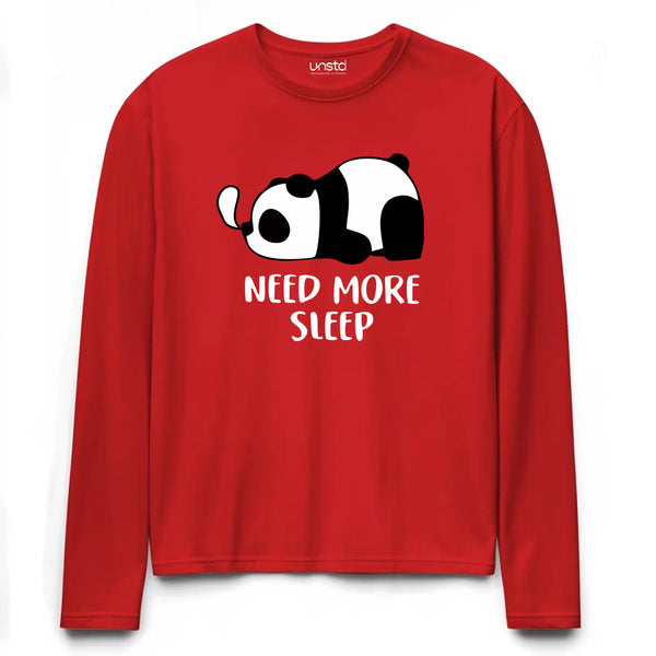 Need More Sleep Plus Size Full Sleeve T-shirt