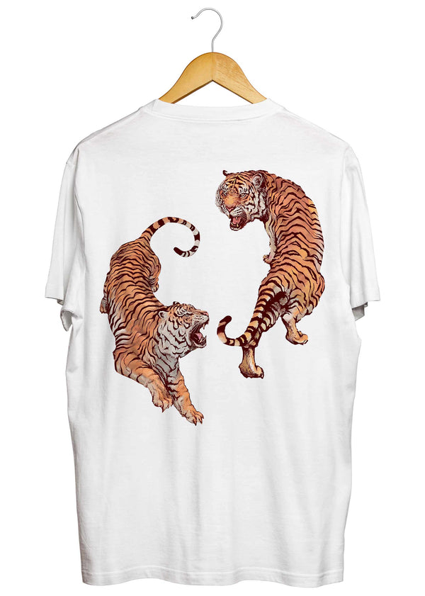 Roaring Tiger T-Shirt in White