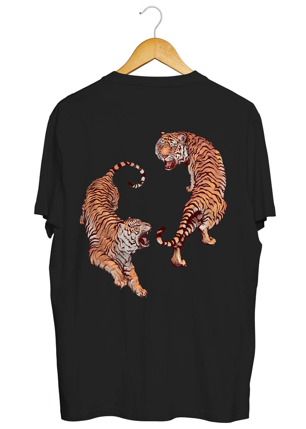 Roaring Tiger T-Shirt in Black