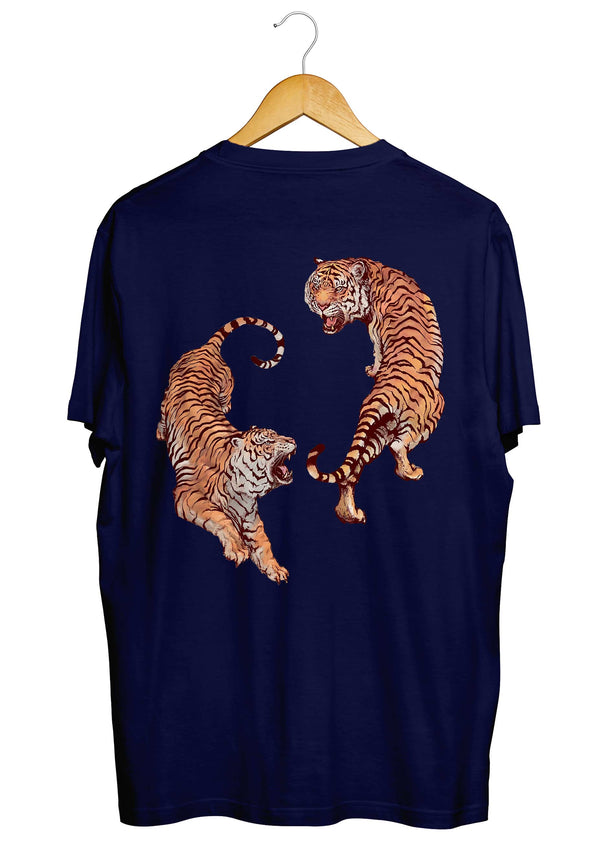 Roaring Tiger T-Shirt in Navy Blue
