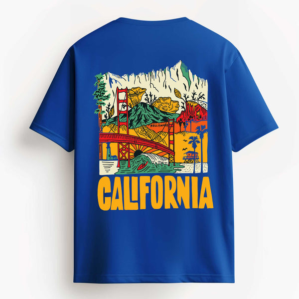 California 2025 T-shirt in Royal Blue