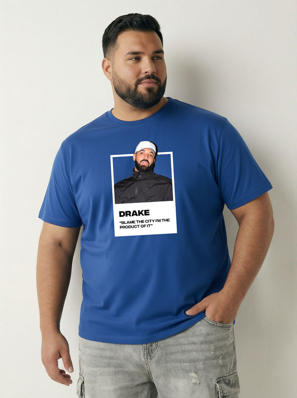 Drake Men T-shirt in Royal Blue