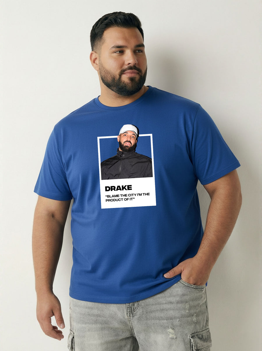 Drake Plus Size Men T-shirt
