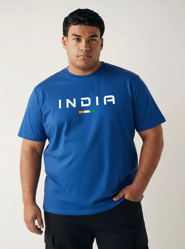 India Men T-shirt in Royal Blue