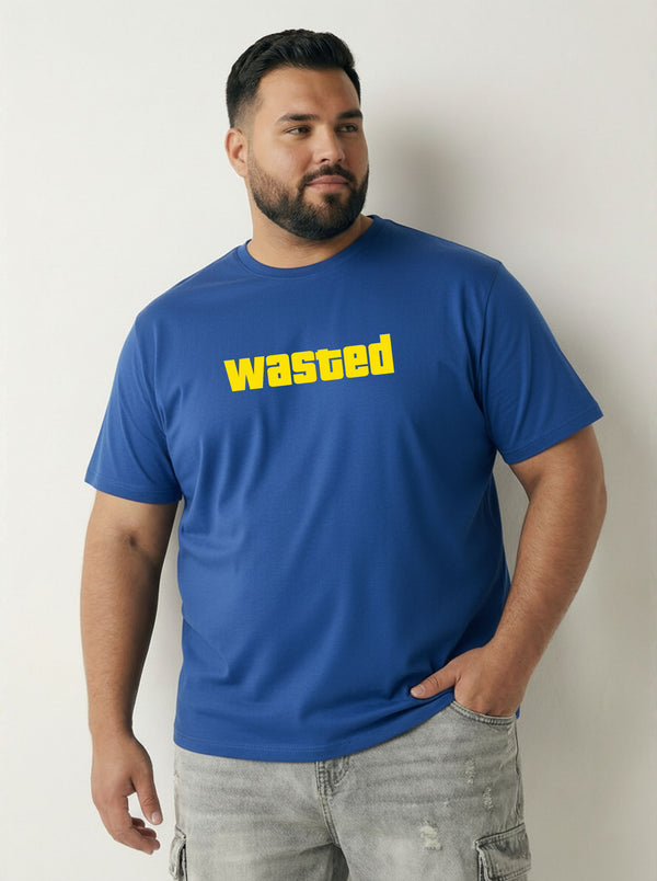 Wasted Men T-shirt in Royal Blue