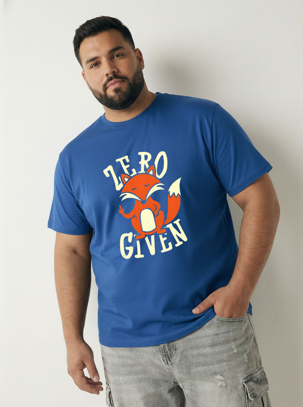 Zero Fox Given Men T-shirt in Royal Blue