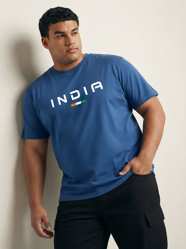 India Men T-shirt in Royal Blue