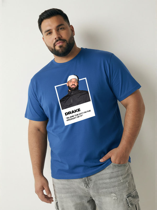 Drake Men T-shirt in Royal Blue
