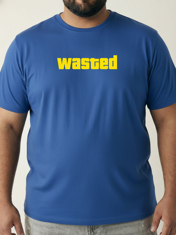 Wasted Men T-shirt in Royal Blue